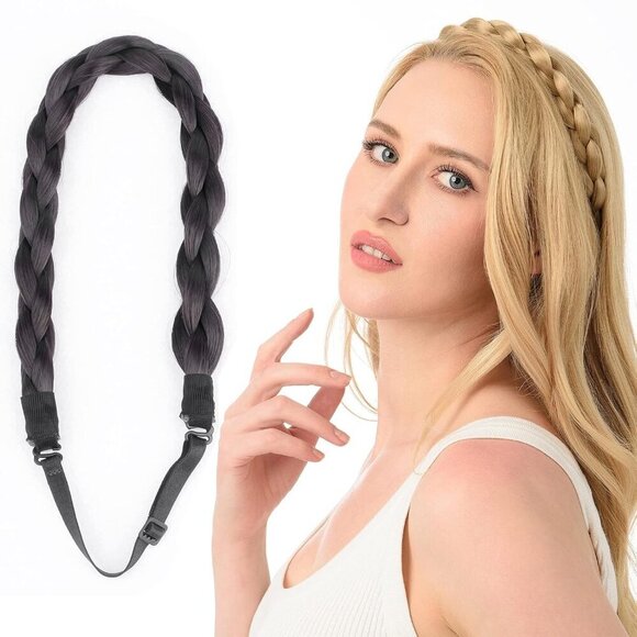 Synthetic Hair Headband Braided Elastic Stretch Women Girls Beauty Accessory main image 4